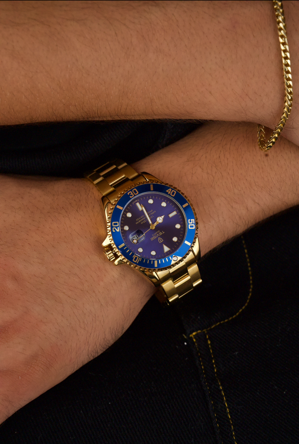 TEVISE Men's Watch - Color Dial Calendar Luminous Waterproof Quartz