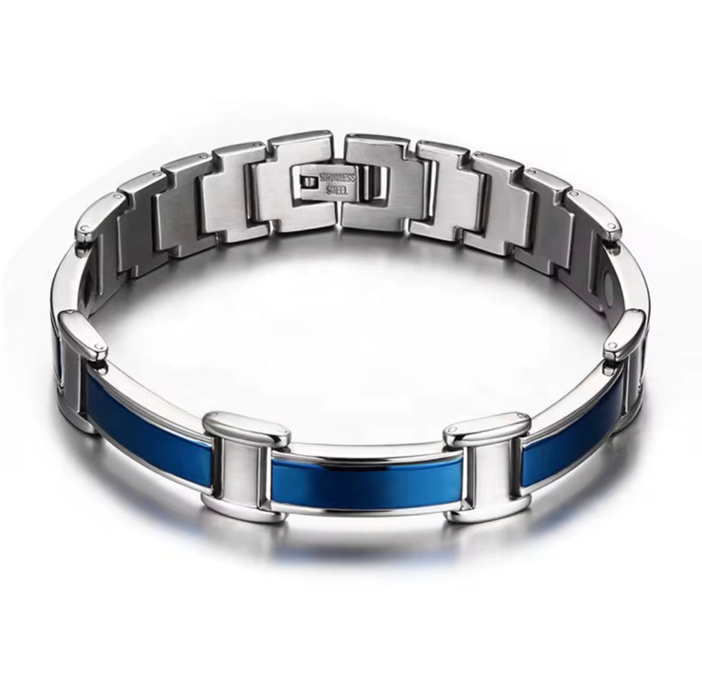 Ocean Blue Stainless Steel Bracelet