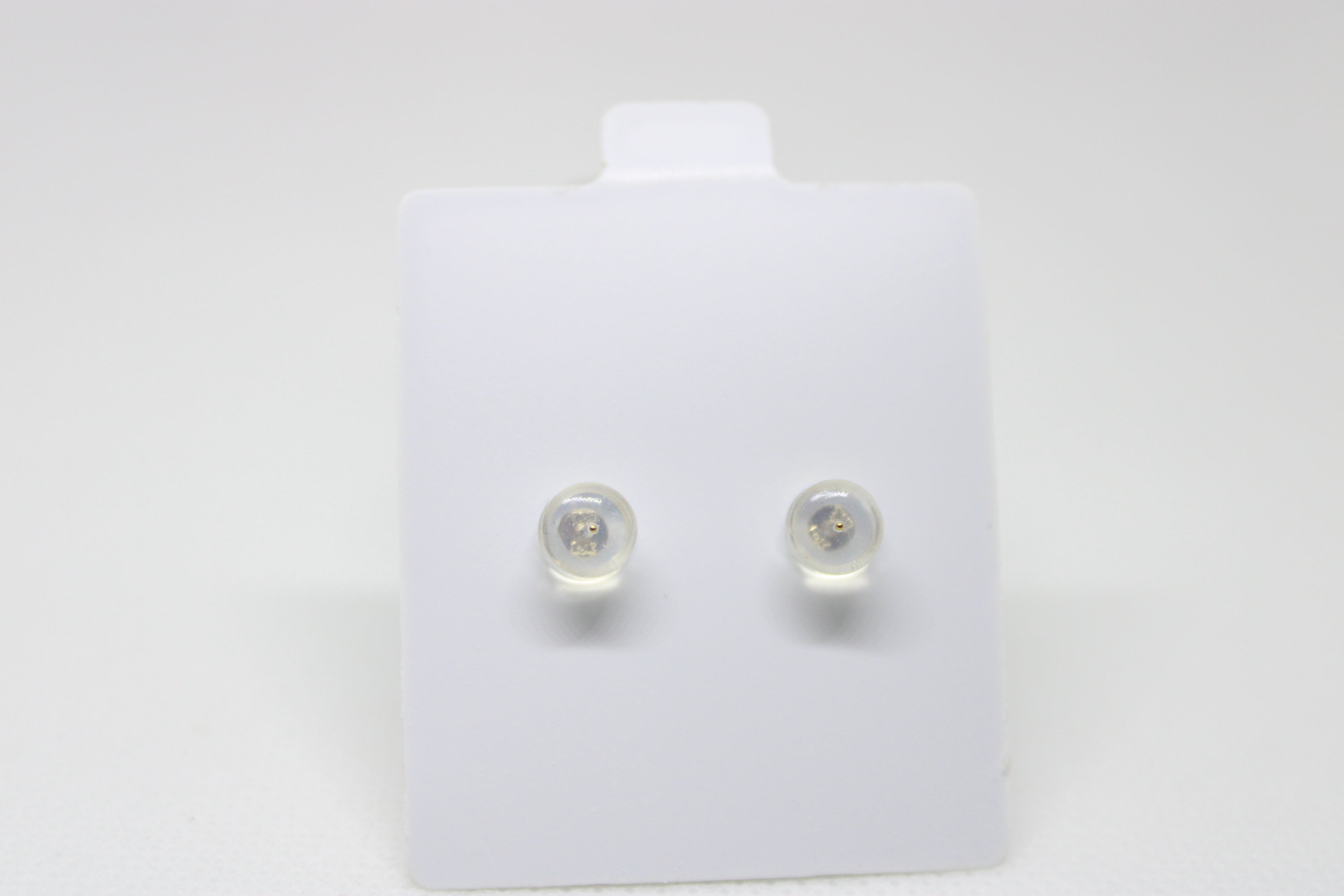 Square Gold Stud Earrings - Modern Geometric Design