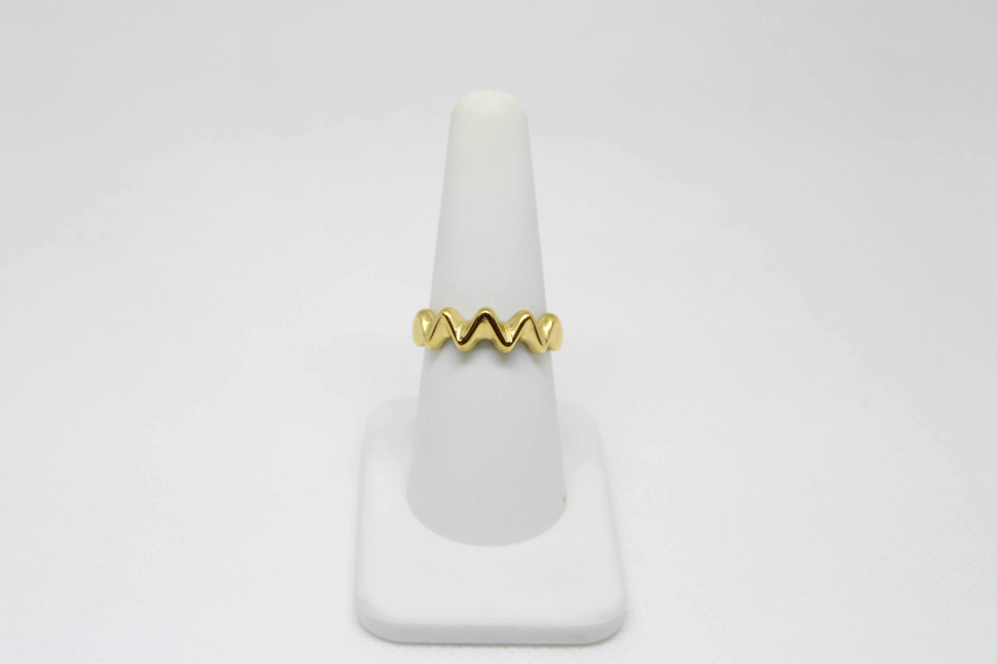 Shell Handmade Polished Stainless Steel Ring - Ocean Inspired