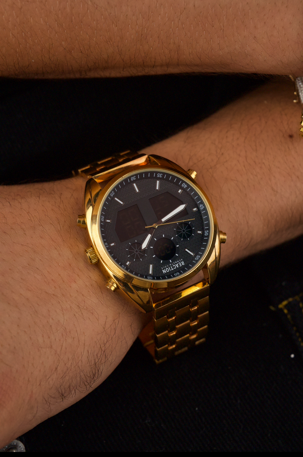 Kenneth Cole Reaction
Men's Analog-Digital Gold-Tone Stainless Steel Bracelet Watch