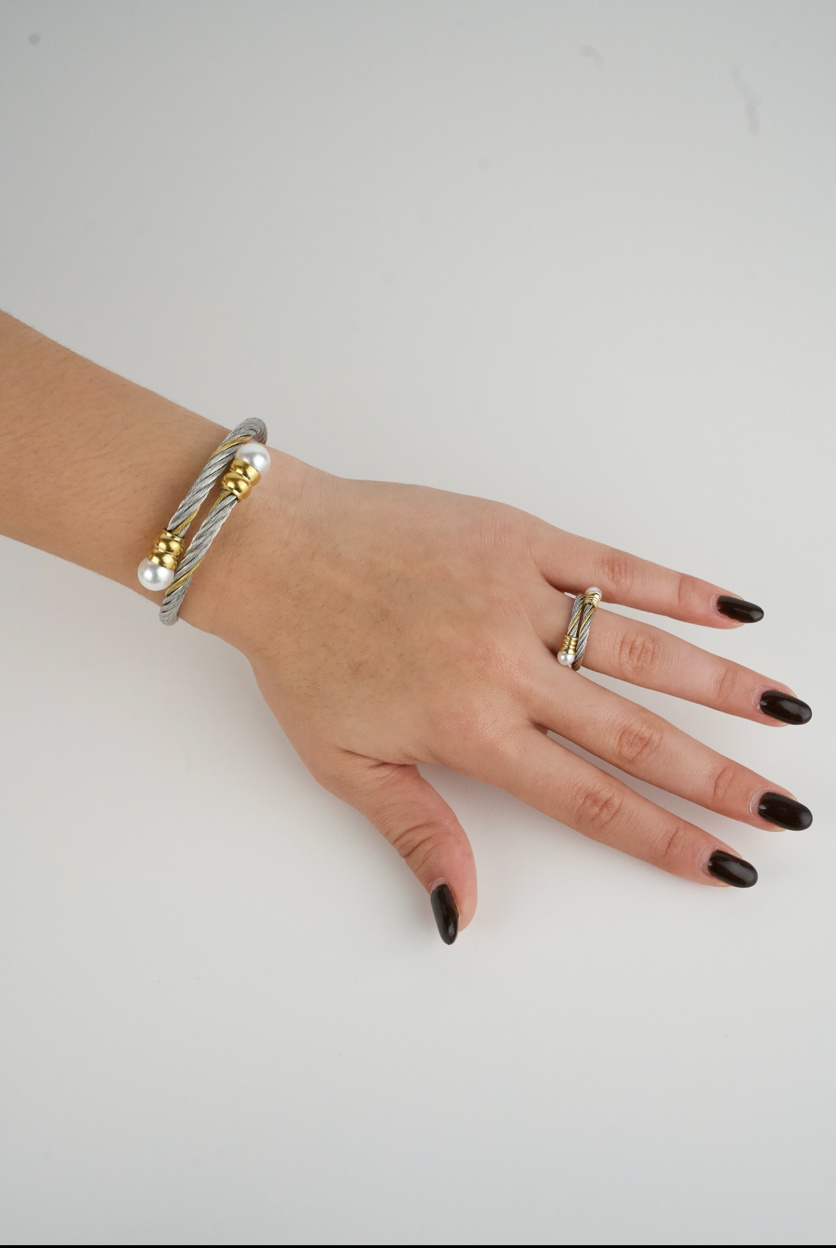 Pearl Harmony Set - Elegant Bracelet Necklace Jewelry Collection