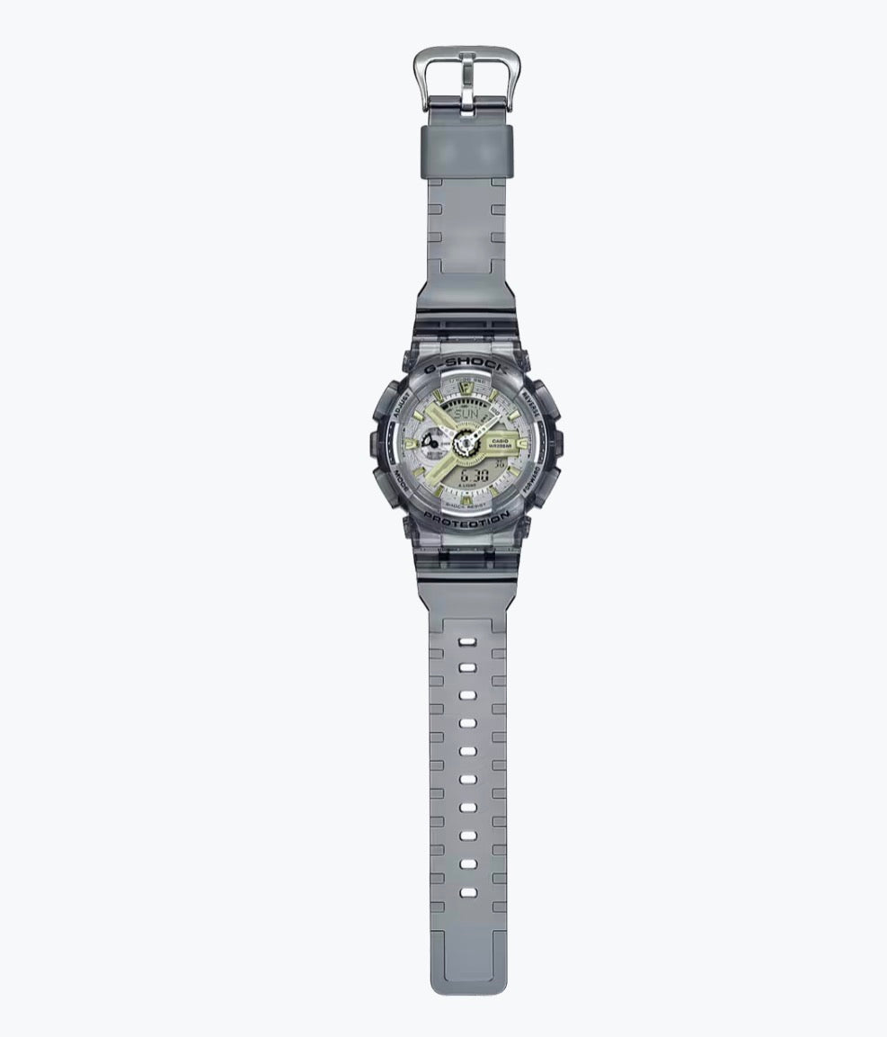 CASIO G-SHOCK Ladies Watch - See-Through Grey Resin Band
