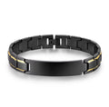 Midnight Gold ID Stainless Steel Bracelet