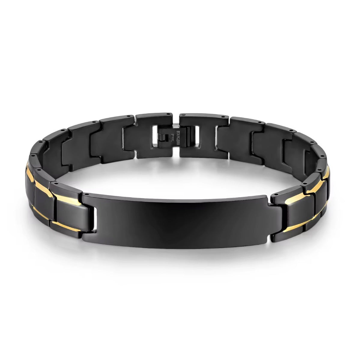 Midnight Gold ID Stainless Steel Bracelet