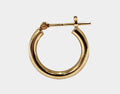 10K Gold Hoop Earrings - Classic Round Solid Gold