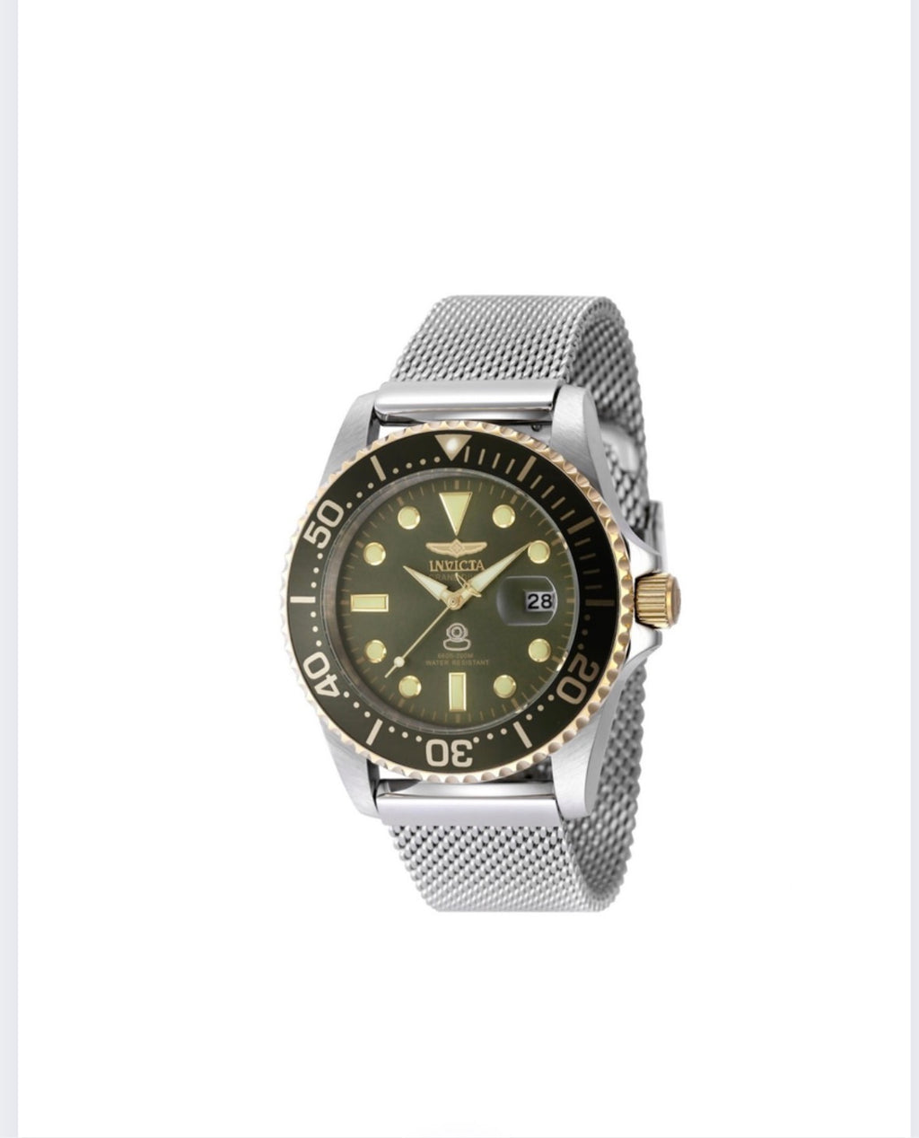 Invicta Pro Diver 48217 - Military Green Dial Bracelet Men's Watch