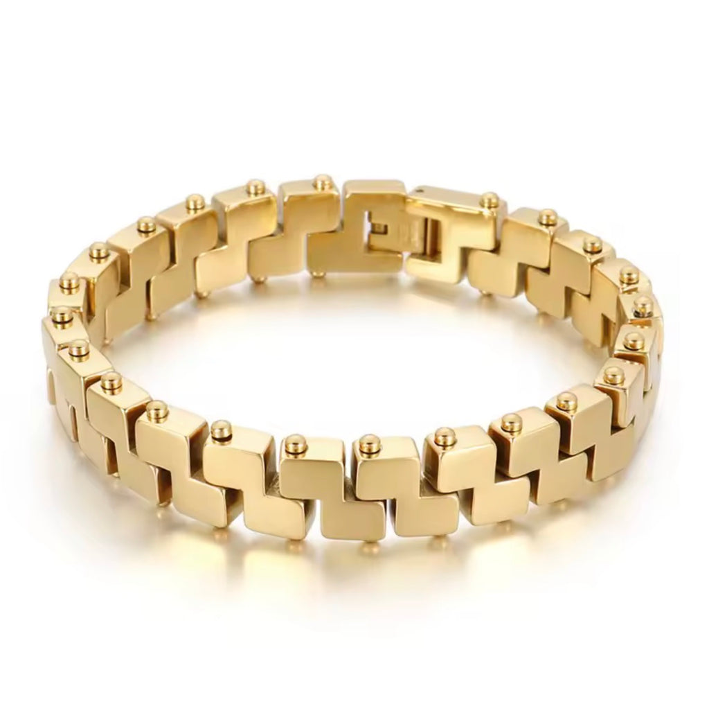 Golden Link Stainless Steel Bracelet