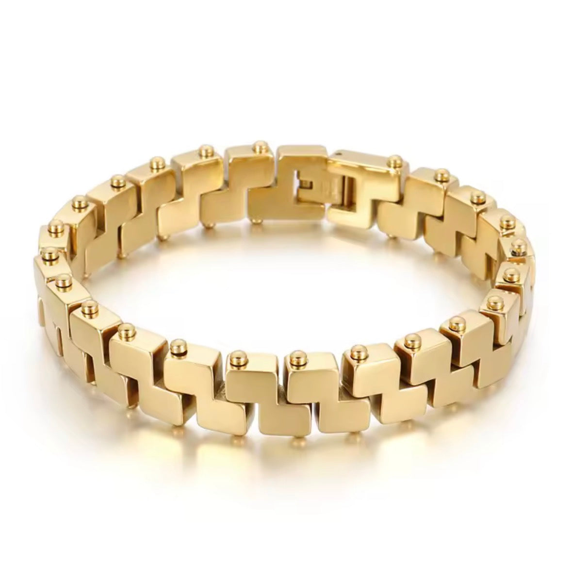 Golden Link Stainless Steel Bracelet