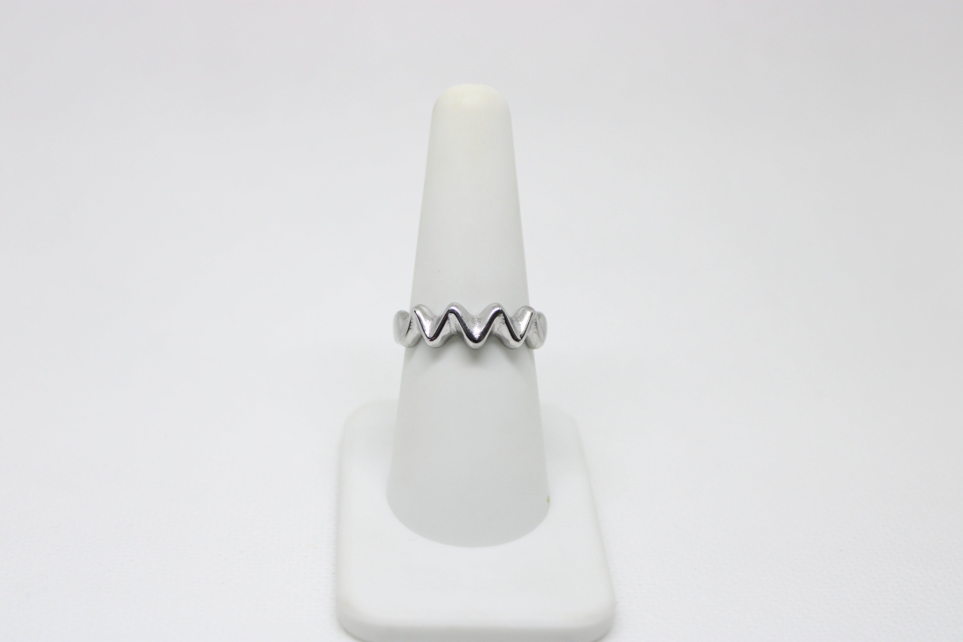 Shell Handmade Polished Stainless Steel Ring - Ocean Inspired