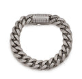 Stainless steel Crystal Cuban Bracelet