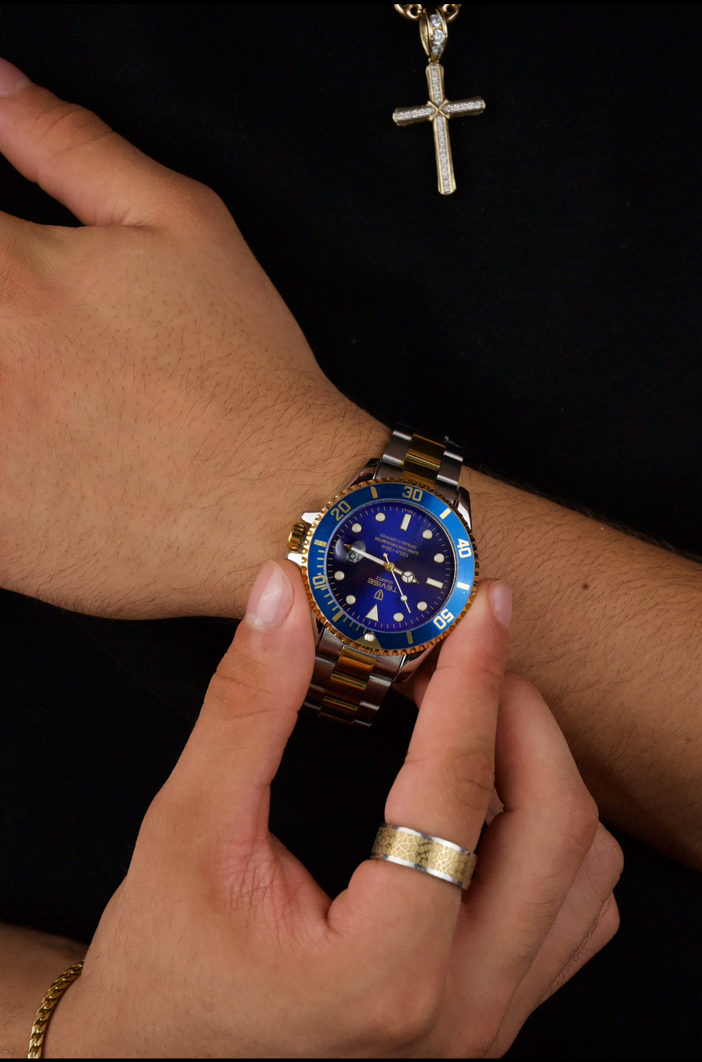 TEVISE Men's Watch - Color Dial Calendar Luminous Waterproof Quartz