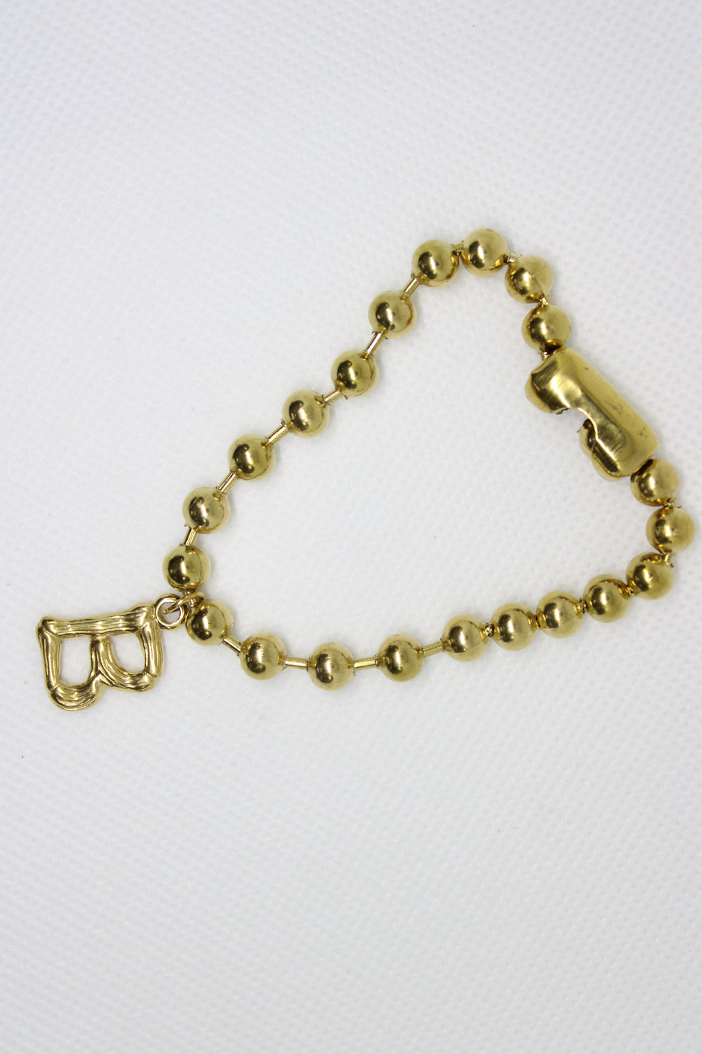 Stainless Steel Gold Ball Bracelet with Letters - Personalized