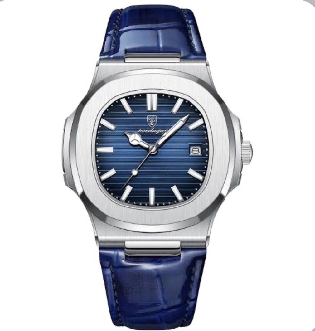 Poedagar 613 leather strap Watch