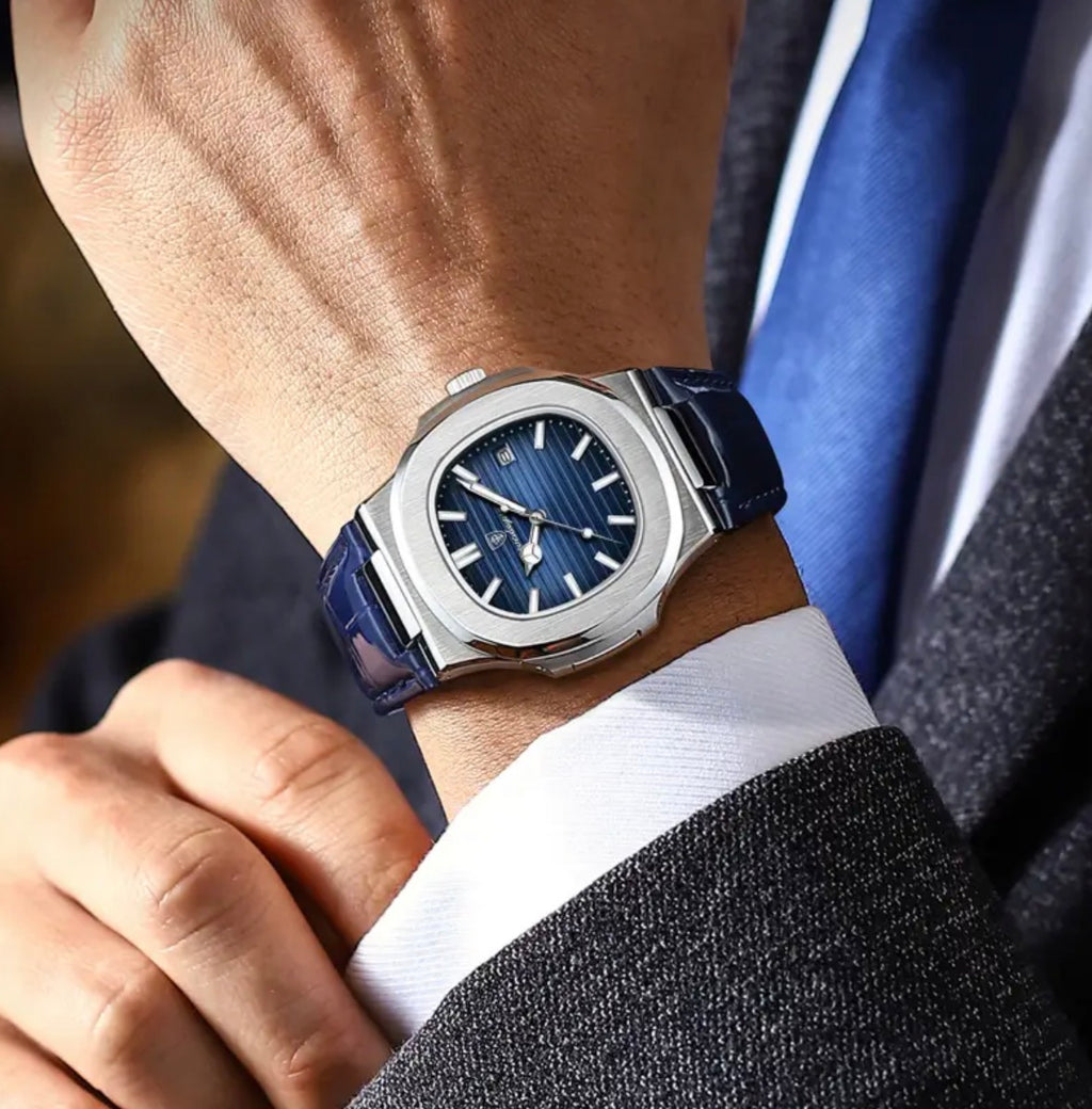 Poedagar 613 leather strap Watch